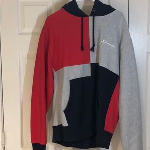 Champion reverse weave color block pullover hoodie